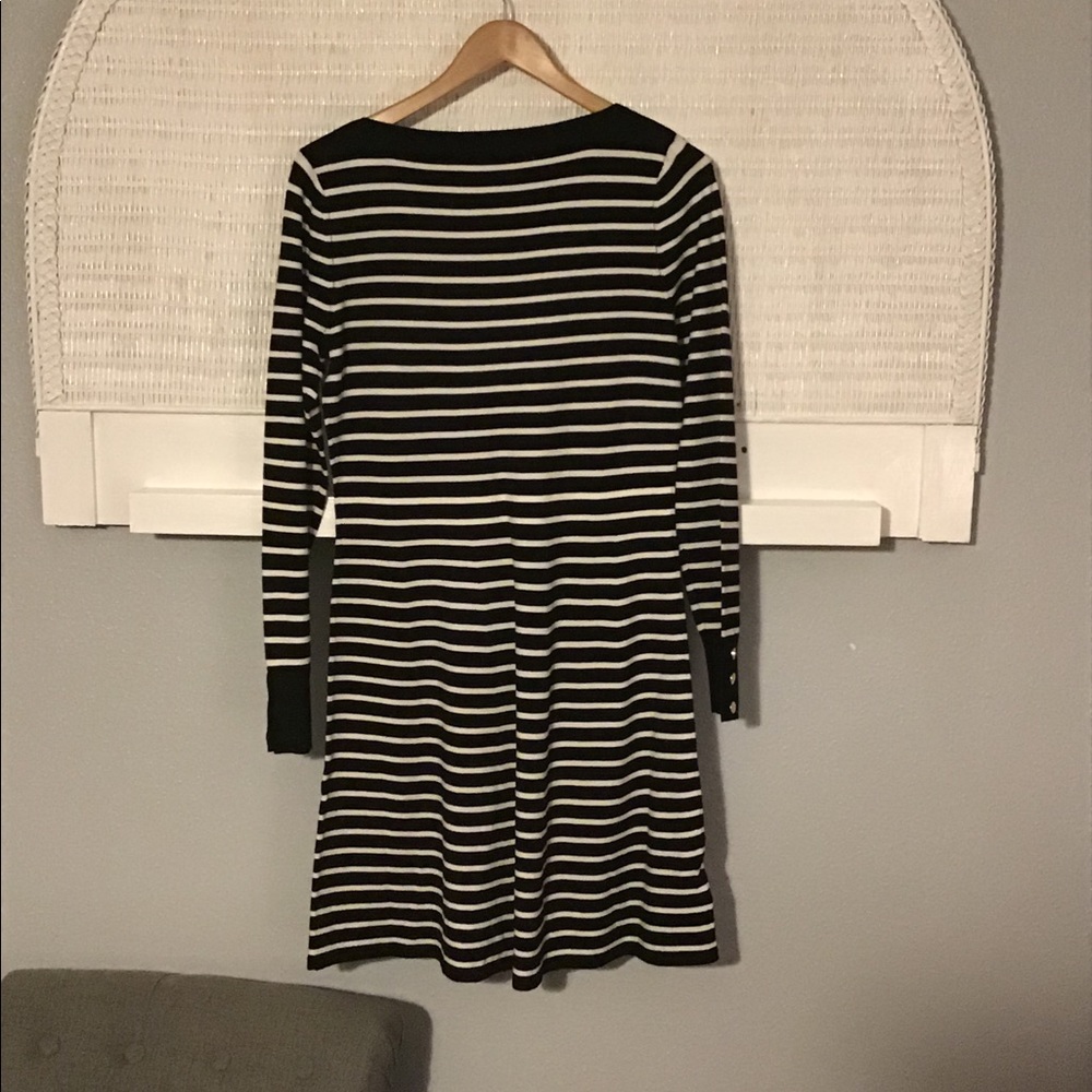Loft Women’s Black and White Striped Dress (NWT) - Picture 6 of 10